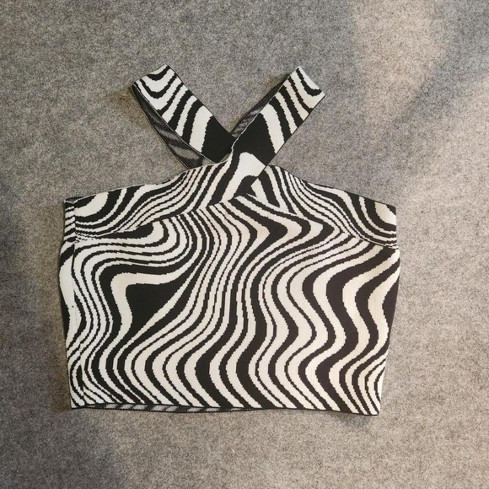 TWO Zebra Print Crop‎ Tops